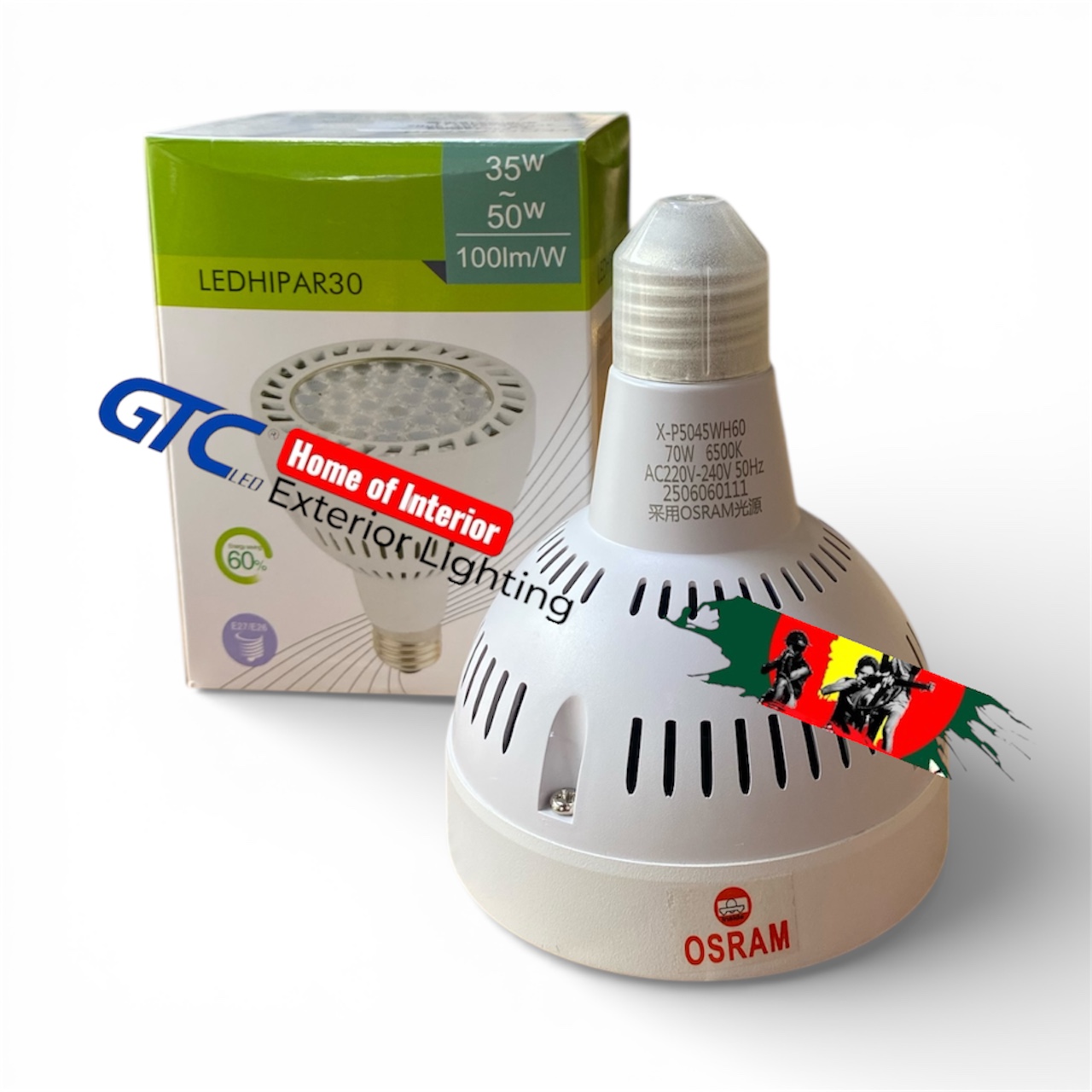 60 Watt Osram Chips Par30 Bulb 6500k (image for) 60 Watt Osram Chips Par30 Bulb 6500k