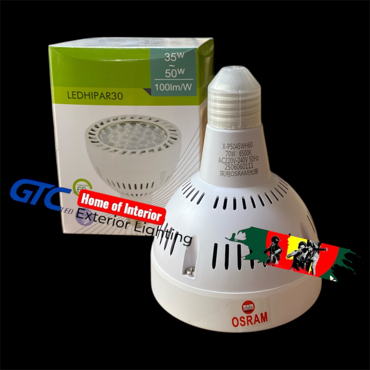 60 Watt Osram Chips Par30 Bulb 3000k (image for) 60 Watt Osram Chips Par30 Bulb 3000k