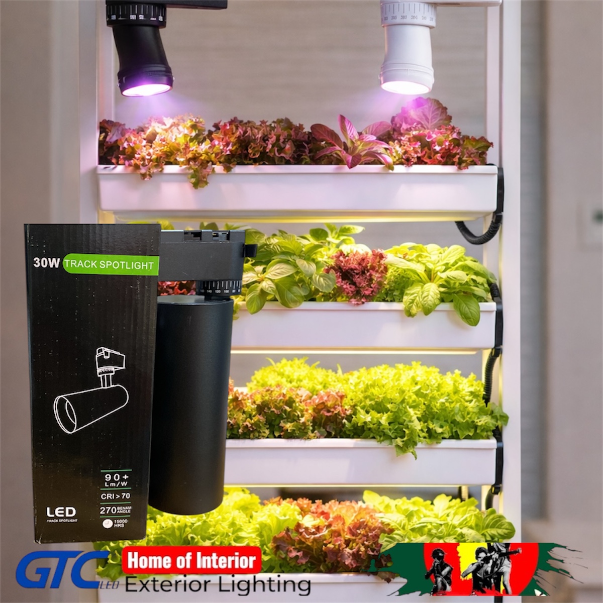 30 Watt Track Plant Grow Light (image for) 30 Watt Track Plant Grow Light