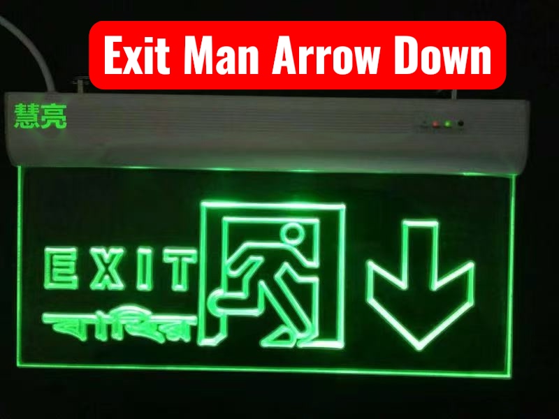 Fire Exit Man Down Arrow (image for) Fire Exit Man Down Arrow
