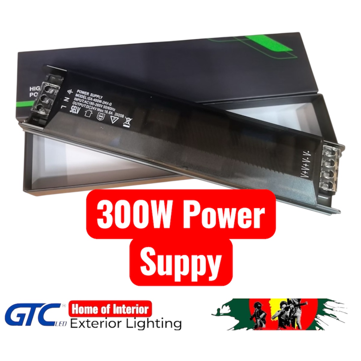 300 Watt 24 Volt Power Supply (image for) 300 Watt 24 Volt Power Supply