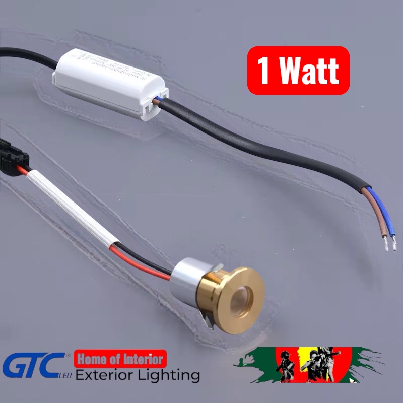 1 Watt Mini Spot Shiny Gold (image for) 1 Watt Mini Spot Shiny Gold